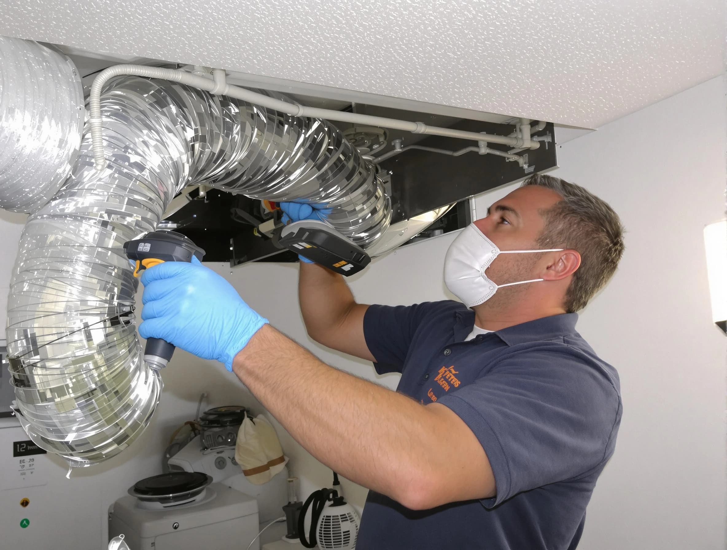 Childersburg Dryer Vent Cleaning professional performing thorough residential dryer vent cleaning in Childersburg