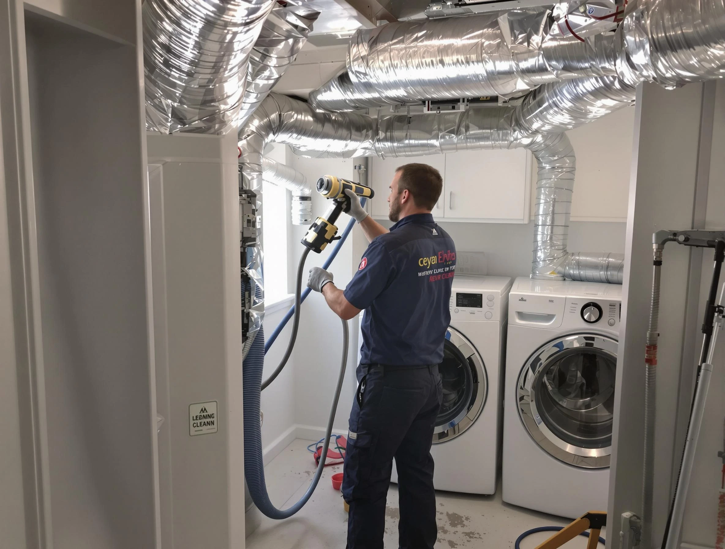 Childersburg Dryer Vent Cleaning specialist using advanced equipment for thorough duct cleaning in Childersburg