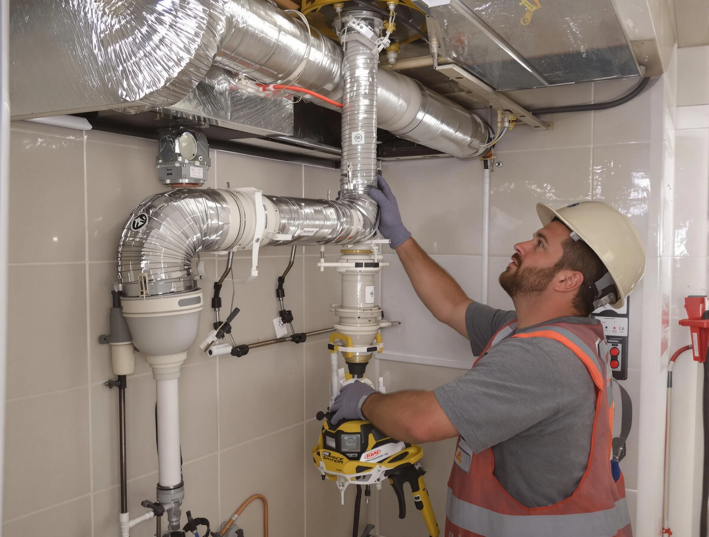 Childersburg Dryer Vent Cleaning expert performing professional dryer vent repair and installation in Childersburg